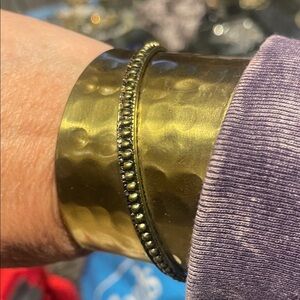 Antique gold cuff bracelet